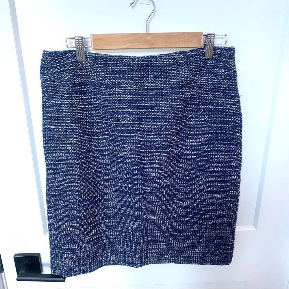 Banana Republic Chic Blue Tweed Skirt size 10
